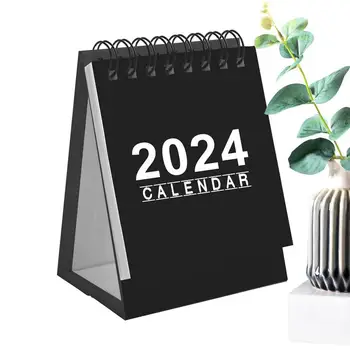 2024 Мини бюро календар Настолен календар Постоянен календар на бюрото Декоративен стоящ орнамент Календар на стоящото бюро 2024-2025