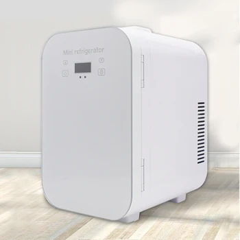 8L хладилен преносим хладилниккола домашен мини хладилник с двойна употреба мини хладилник мини грим хладилник за грижа за кожата