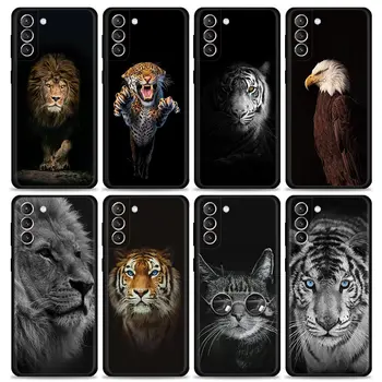 Калъф за мобилен телефон за Samsung S20 FE Caso Wolf Lion Animal Guscio за Galaxy S21 Ultra S9 S10 Plus Lite S10e Shell Cover