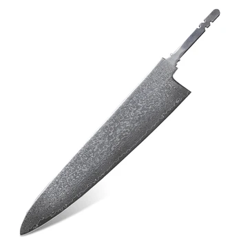 Комплект за изработване на ножове 9 инчов нож за готвач Blade Blank 67 слой дамаск стоманени ножове DIY ръчно изработени японски професионални инструменти за готвене