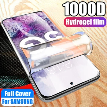 мек пълен капак за samsung galaxy s20 ultra s10 lite s10e s9 s8 plus s7 edge hydrogel film phone screen protector Not Glass