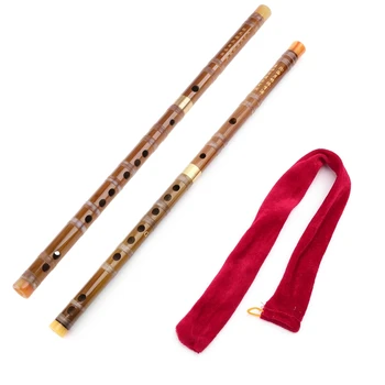 Професионална флейта E F за ключова бамбукова напречна флейта Dizi китайско дърво