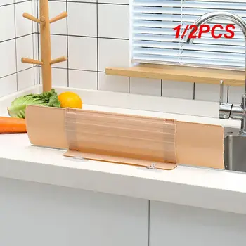 1/2PCS мивка регулируема водна преграда с мека издънка водоустойчив екран плодове зеленчуци измиване анти-вода съвет мивка вода