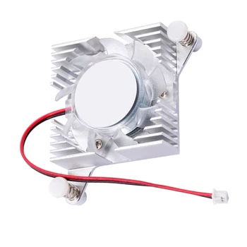 1 PCS Активно охлаждане Интегриран вентилатор за охлаждане на радиатора Вентилатор за охлаждане бял за Orange Pi 5 Plus За OPI 5 Plus