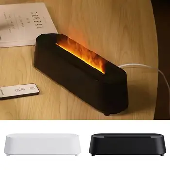 100ml цветна симулация пламък дифузьор USB плъг-ин аромат ултразвукова хладно мъгла производител светлина ароматерапия въздух пламък лампа