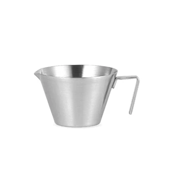 100Ml Чаша за измерване на кафе Чаша за мляко от неръждаема стомана Chic Cafe Кухненски аксесоари