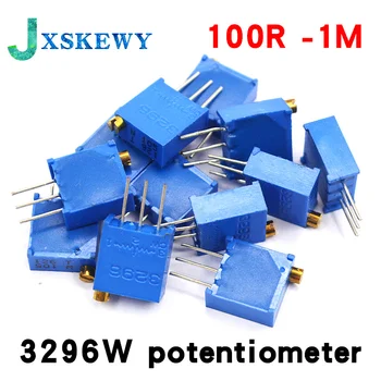 10PCS 3296 потенциометър комплект висока точност 3296W променлив резистор