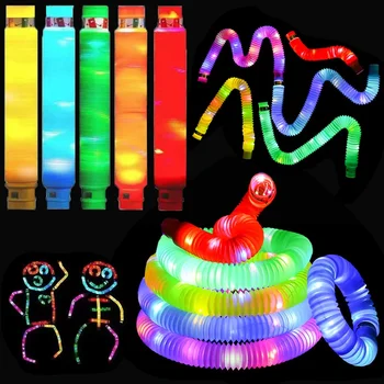 12pcs Парти флуоресцентна светлина светещи пръчки гривни колиета неоново сияние парти консумативи за Коледа цветни светещи тръби