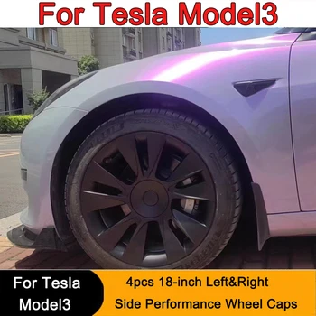 18Inch Wheel Cap Performance Wheel Hubcap Automobile Replacemen Wheel Cap Full Rim Cover For Tesla Model 3 2018-2023 Аксесоари