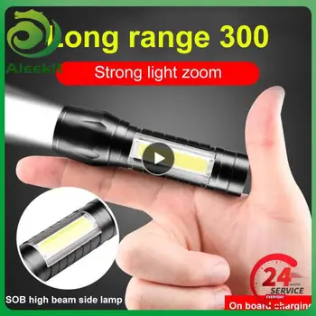 1PCS мощен LED фенерче акумулаторна USB 18650 водоустойчив Zoom риболов лов 100000 лумена тактически фенерче LED