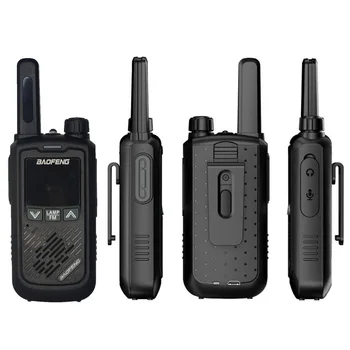 2PCS Baofeng BF-T17 Walkie Talkie Mini Two Way CB радио USB зареждане Радио за лов Portable 400-470MHz радио