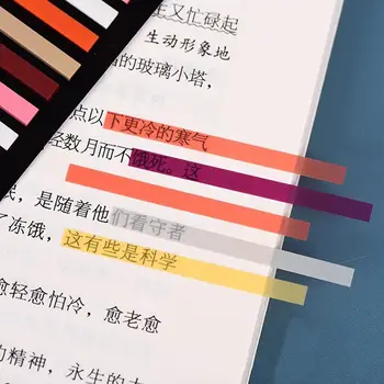 300 листа Rainbow Color Index Memo Pad го публикува Лепкави бележки Хартиен стикер Бележник Bookmark Училищни пособия Kawaii канцеларски материали
