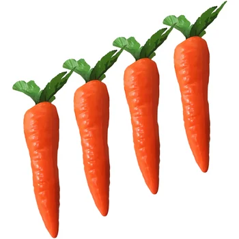 4 бр. Изкуствен морков Великденски моркови декор украшение фалшиви зеленчукови орнаменти играчка