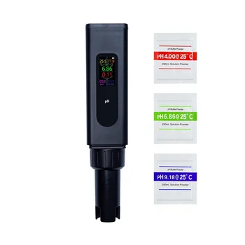 5-In-1 цифров PH метър за PH / TDS / EC / соленост / Temp, с дисплей за данни Simultaneou, за хидропоника, тестване на питейна вода