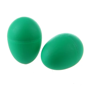 5 чифт пластмасови зелени яйца марака дрънкалки шейкър ударни дете музикална играчка
