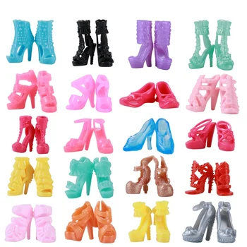 55PCS/Set Мини обувки чанти аксесоари дрехи кукла обличане игра момичета играят къща играчки кукла аксесоари за деца