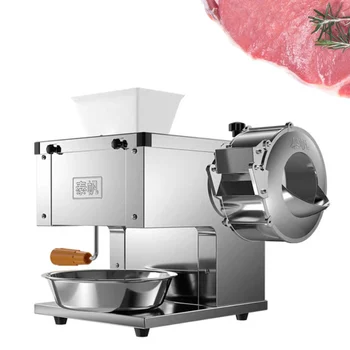 850W Електрическа машина за нарязване на месо Машина за раздробяване и нарязване на свинско говеждо месо Търговска автоматична машина за рязане на месо