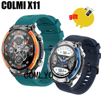 Band For COLMI X11 Strap Smart Watch Silicone Soft Wristband Bracelet Screen protector film