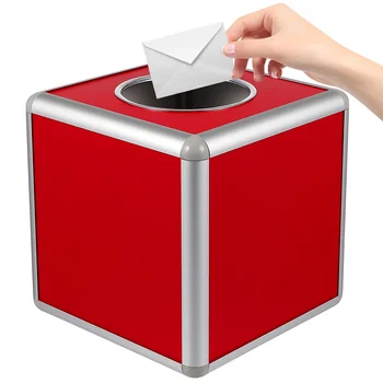 Box томбола билет лотария избирателни урни квадратни билети дарение голям набиране на средства контейнер за съхранение слот дупка Draw парти пари
