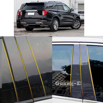 Car PC материал стълб пост капак врата тапицерия прозорец формоване стикер плоча части за Ford Explorer U625 2020 2021 2022 2023 2024
