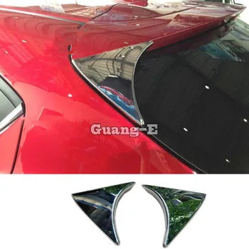 Car Tail ABS Хромиран заден спойлер Страничен триъгълник за формоване на прозорци за Mazda 3 Axela M3 2014 2015 2016 2017 2018 2019