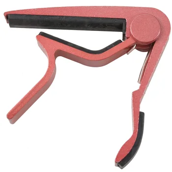 Clamp Key Trigger Capo за акустична електрическа класическа китара (розово)
