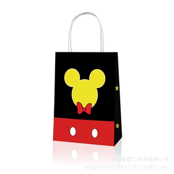 Disney Мики Маус Крафт хартиена чанта, подарък за детски рожден ден, подарък за празнично парти