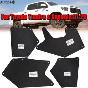 Fender Liners Splash Shield за Toyota Tundra Sequoia 2007-2020 Престилка Seal Калници Калници Калници Предпазители Клипове Фиксатор