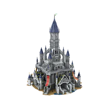 Gobricks MOC Средновековни Hyrules Castle Building Blocks Класически филмови сцени Модел Гигантска архитектура Тухли Играчки за деца подарък