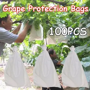 Grow 100Pcs срещу насекоми против птици развъждане чанта комари окото чанта градински консумативи защита торбичка грозде защита чанти