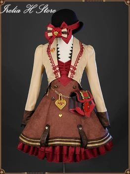 Irelia H Store Final Fantasy XIV FF14 2023 Ден на Валентине Разрошена рокля на емисаря на Valentione Cosplay Костюм рокля женски Хал