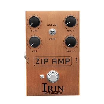 IRIN AN-39 ZIP AMP Силна компресия Overdrive тон китарен педал с COMP превключвател за електрически китарни ефекти педал