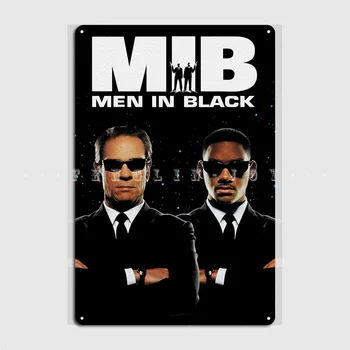 Man In Black Mib Метален знак Кино Всекидневна Начало Печат Плакети Калай Знак Плакат