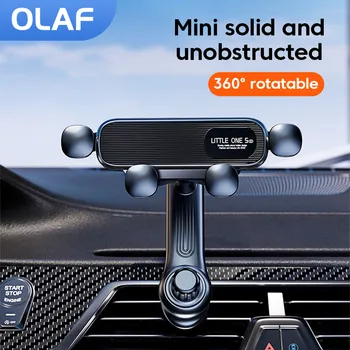 Olaf Gravity Car Phone Holder Air Vent Mount Cell Phone Holder in Car Mobile Support For iPhone 13 12 Xiaomi Universal GPS Stand