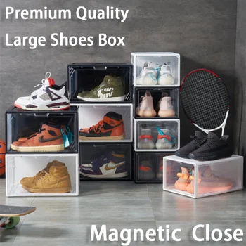Premium големи обувки кутия организатор маратонки съхранение кутия спортни обувки съхранение организатор обувки дисплей кутия ботуши кутия за съхранение Aj кутия