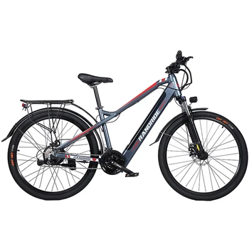 RANDRIDE Y90 1000W електрически велосипед 27.5Inch сменяема литиева батерия City E Bike 27gears с калници и багажник