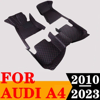 Sinjayer водоустойчива кожа по поръчка годни автомобилни стелки предни и задни подовеLiner авточасти килим мат за AUDI A4 2010 2011-2023