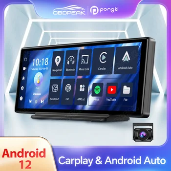 T30 Многофункционален сензорен екран Dash Cam Телефонна връзка Carplay & Android Auto GPS навигация BT-WIFI-AUX HD камера за заден ход