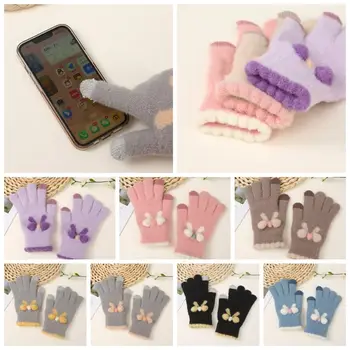Touch Screen сензорен екран плетени ръкавици пухкави ръкавици пълен пръст топли зимни ръкавици прекрасни меки плетени плюшени ръкавици за възрастни