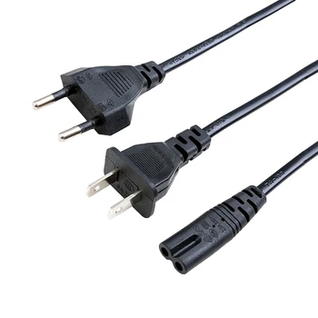 US ЕС Евро AU Великобритания Япония IEC C7 захранващ кабел Фигура 8 Захранващ удължителен кабел за iRobot зарядно устройство за батерии Адаптер за зареждане Док база за зареждане