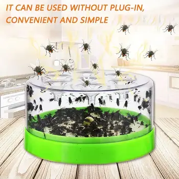 Автоматично пластмасово устройство за капан за мухи за ресторант Начало Fly Killer Fly Trap Devic Pest Repellent Gardening Tools Clean Tool F D0E2