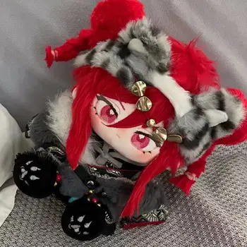 Аниме BLUE LOCK Chigiri Hyoma сладък червена коса момиче плюшена памучна кукла тяло обличане кукли Plushie възглавница прекрасна 20CM Коледа подарък