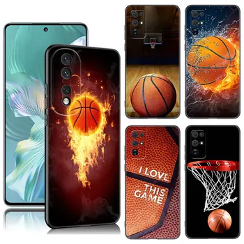 Баскетболна кошница Черен калъф за телефон за Huawei Honor 70 90 Lite X40 GT X50 i X5 Plus X6A X6S X7A X8A X8B X6 X7 X8 X9 4G X9A X9B