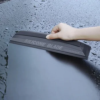 Без надраскване Мек силикон Удобен гумен вода прозорец чистачки сушилня острие чисти остъргване филм скрепер аксесоари Инструменти за облепяне на автомобили