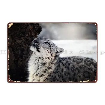Животински сняг леопардови котки W метален знак парти кино гараж печат стена кръчма калай знак плакат