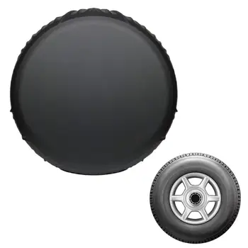 Капак на гумите на колелата PVC кожен протектор Капаци за гуми за сухопътни колела Здрав слънцезащитен протектор за гуми за камион SUV ремарке кемпер RV универсален