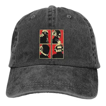 Каска Bangalter Casquette Peaked Cap Band Daft Punk Sun Shade Памучни шапки за мъже Жени