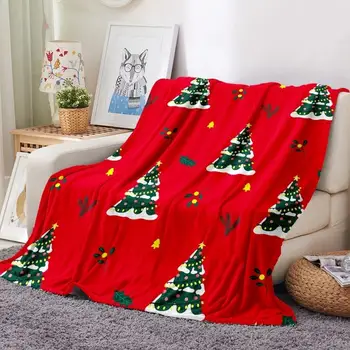 Коледна серия 3D печат фланела одеяло фестивал подарък за легло диван плюшени пухкави тийнейджър декорация дома легла покритие одеяло