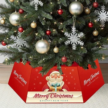 Коледно дърво яка коледно дърво пола пръстен с подаръчна кутия Коледа декорация Коледа дърво пола дърво пола украсява