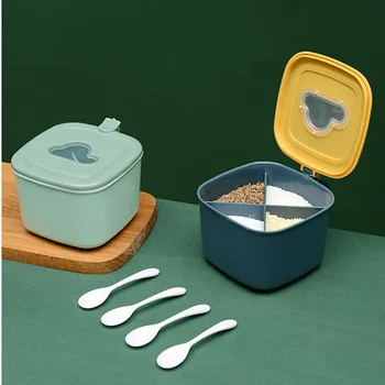 Кутия за подправки Домакински кухненски комплект за подправки Комбиниран комплект за подправка Един многократен подправка за съхранение Кухненска посуда